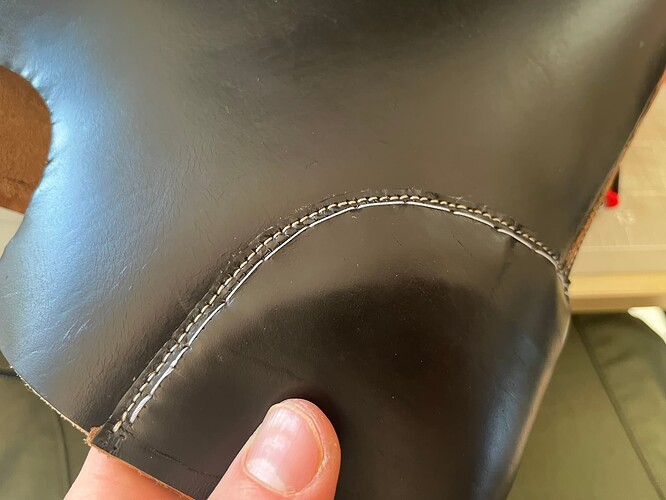 sewing heel counter cover
