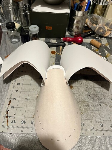 head-on view of throat