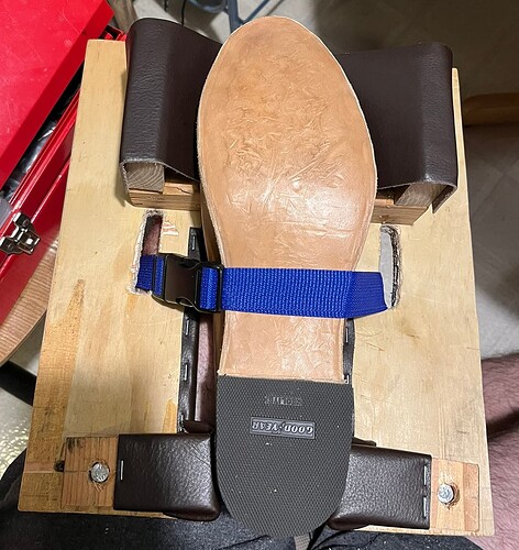 top view with boot mounted