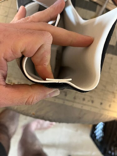 backseam from the top