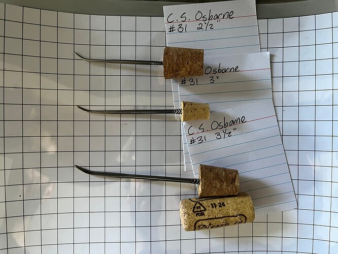 lineup of Osborne 31s over a centimeter grid